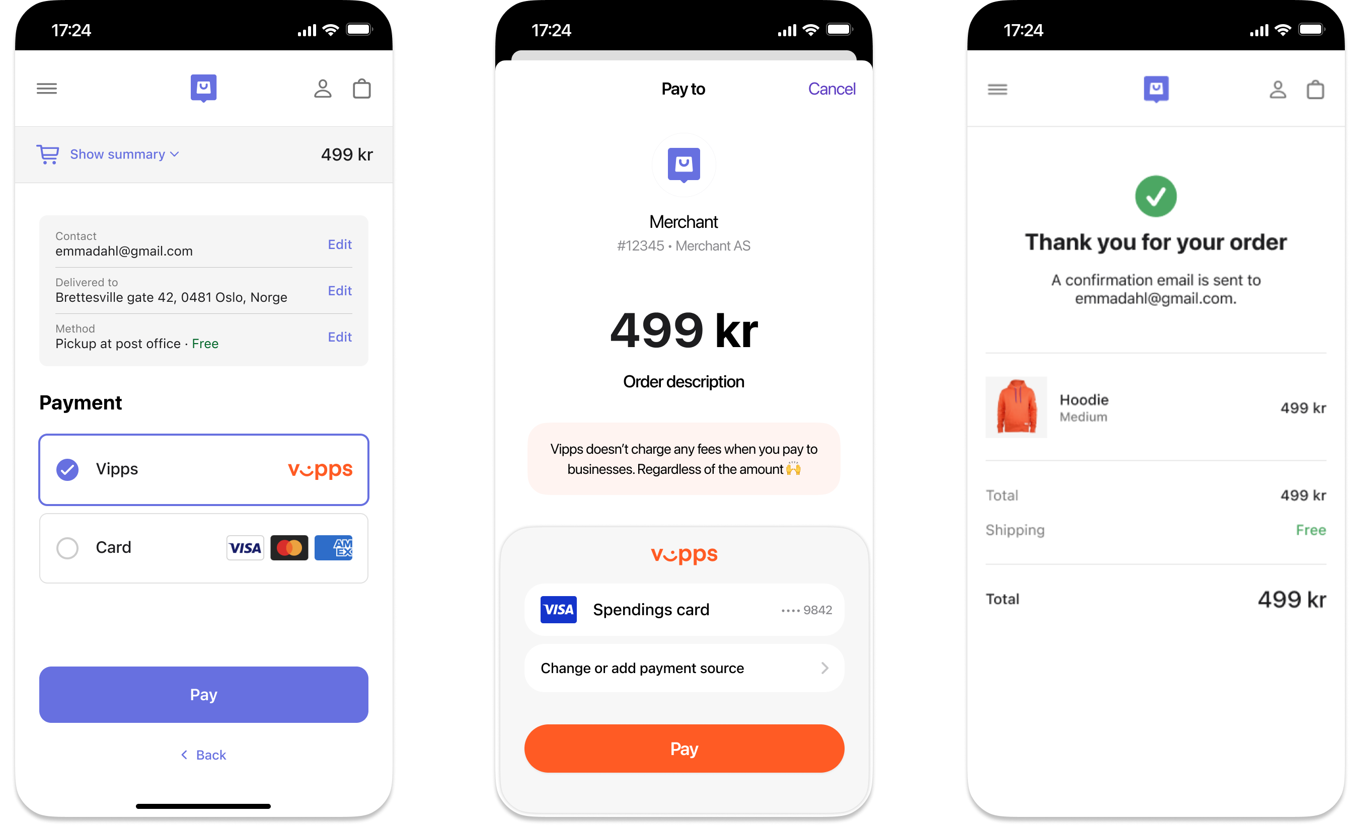 App switch flow in Vipps
