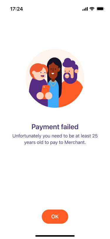 QR error message