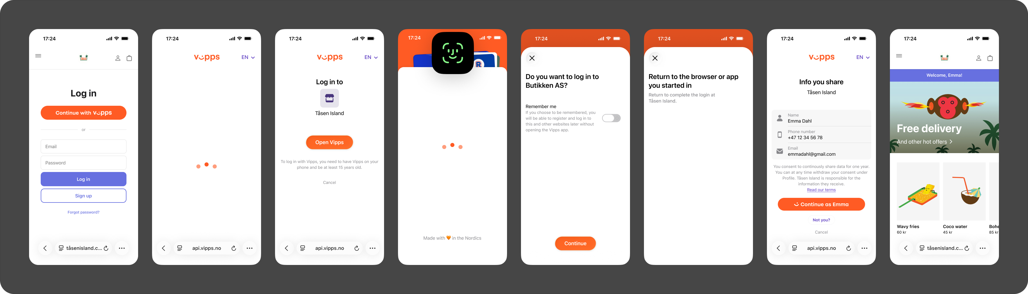 Mobile flow with app-switch