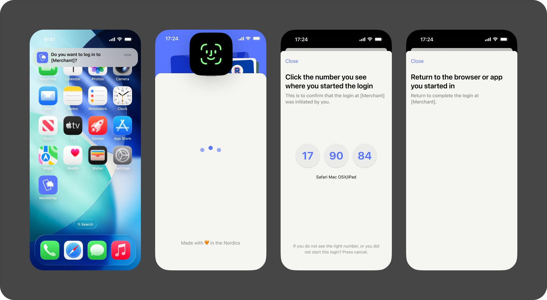 Confirmation in app in phone number flow