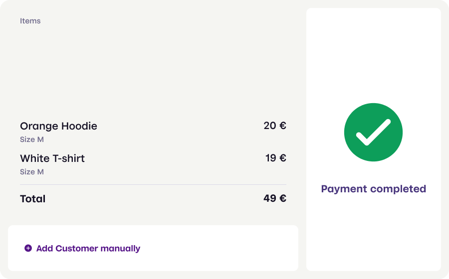 Payment confirmation MobilePay