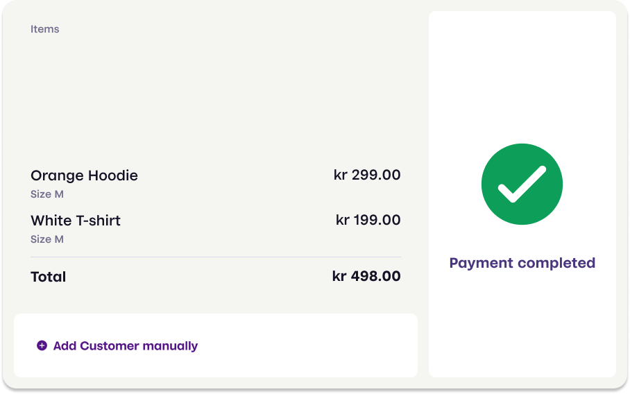 POS - register the payment