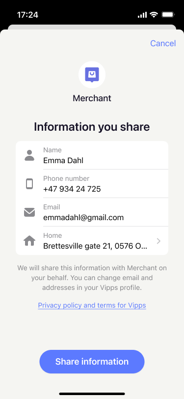 share info