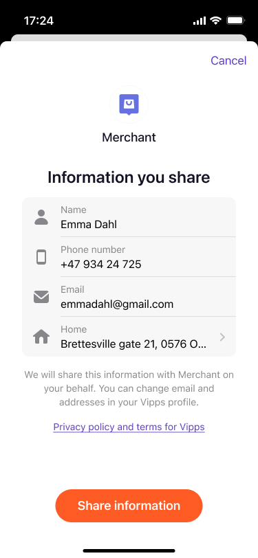 share info