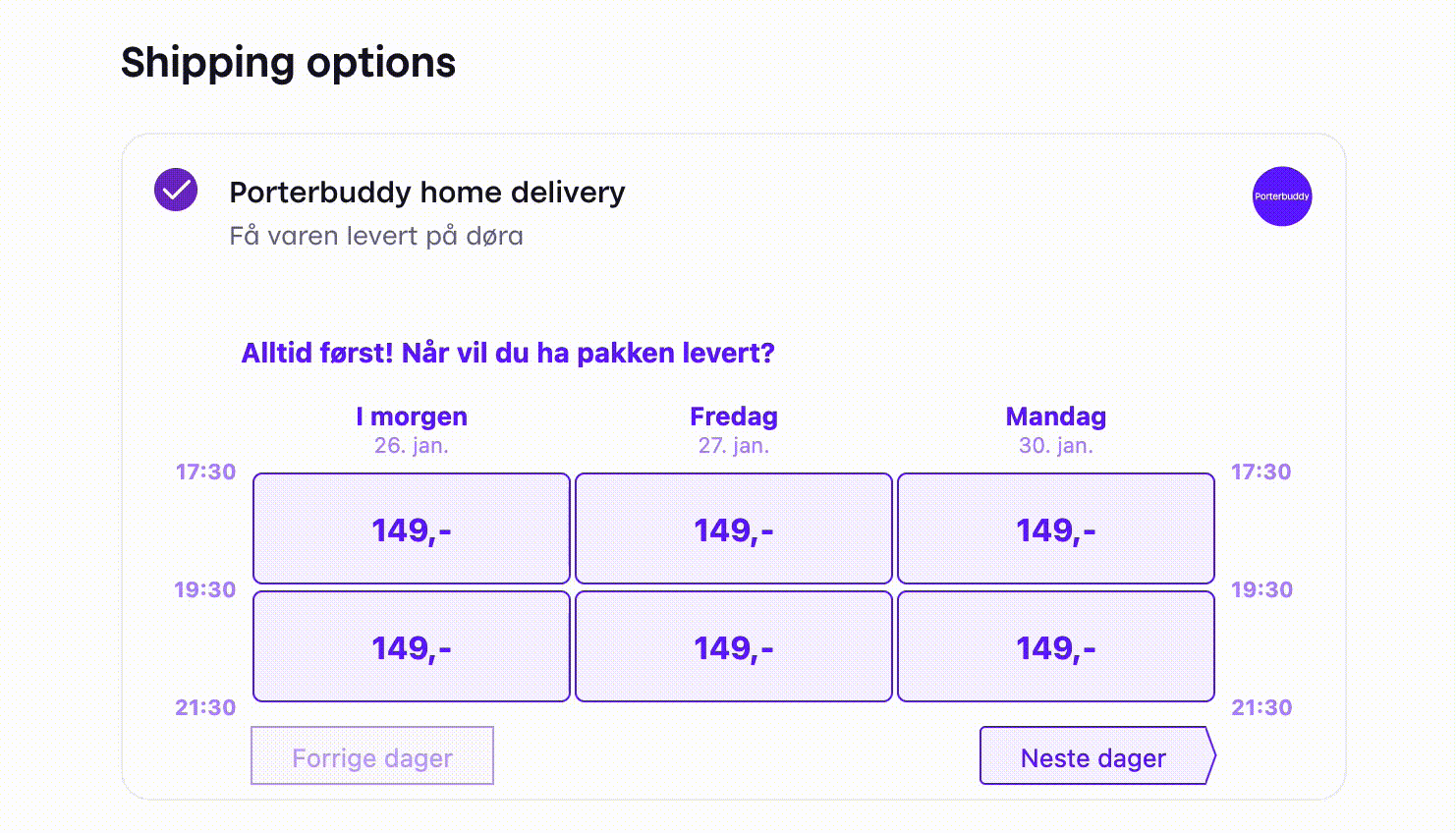 Home delivery animation